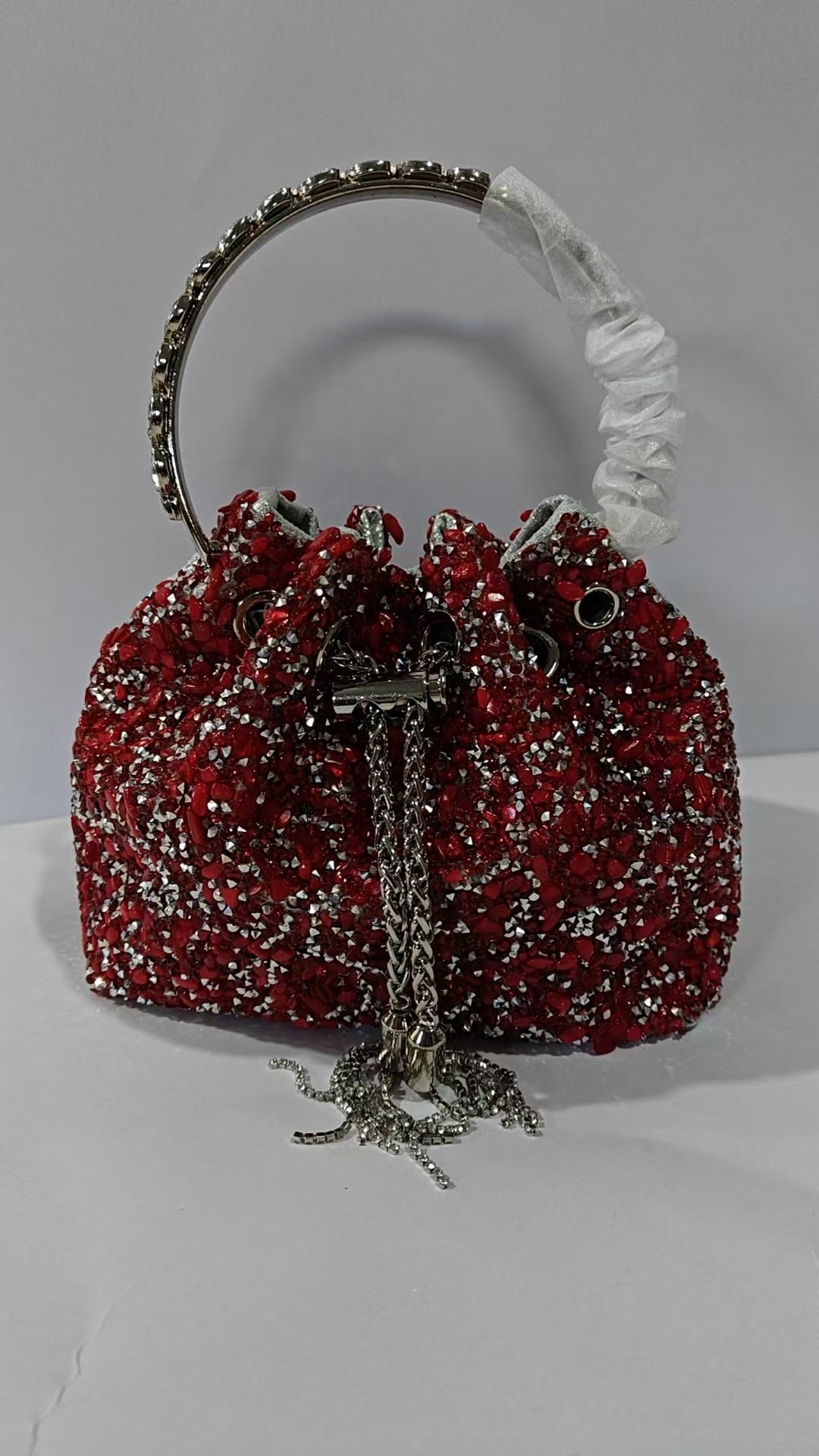 Women's Heron Live Streaming On Tassel Rhinestone Shoulder Bags