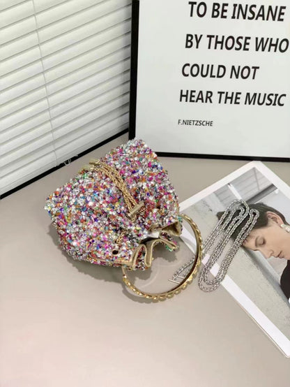 Women's Heron Live Streaming On Tassel Rhinestone Shoulder Bags