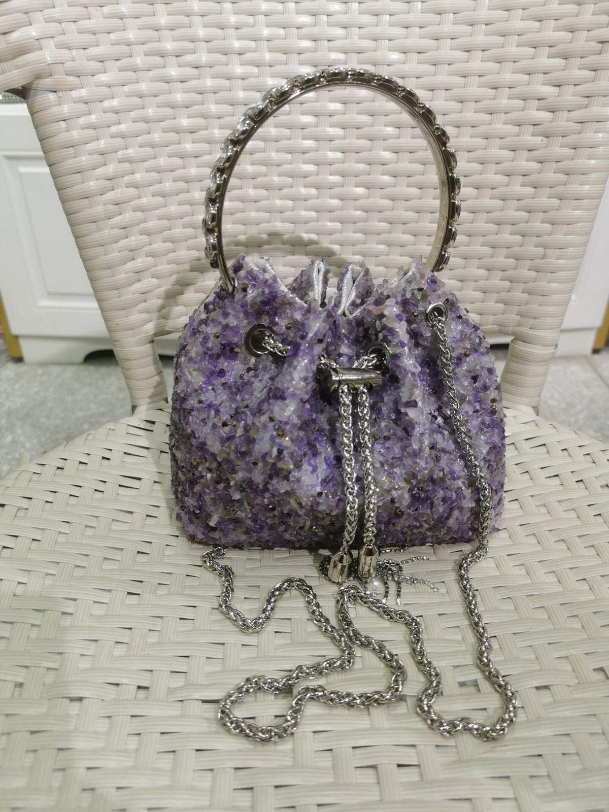 Women's Elegant Popular Shiny Diamond Rhinestone Full Shoulder Bags
