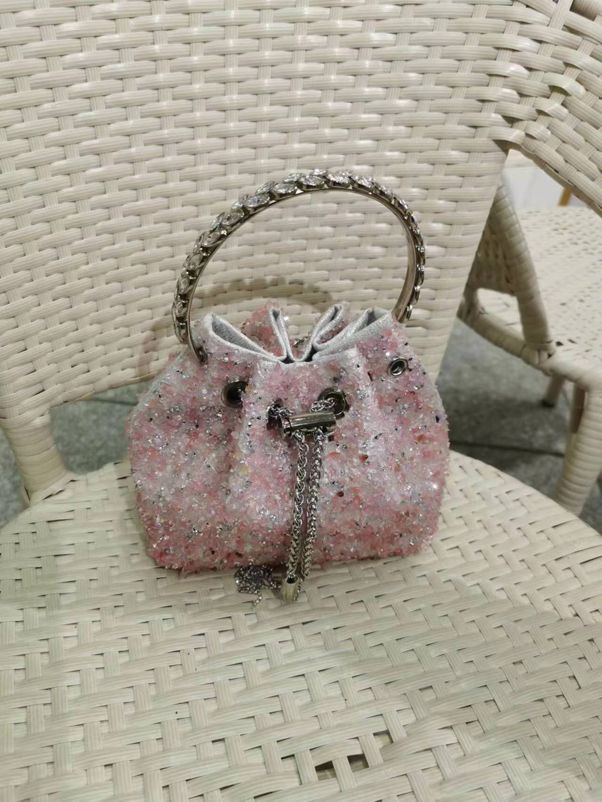 Women's Heron Live Streaming On Tassel Rhinestone Shoulder Bags