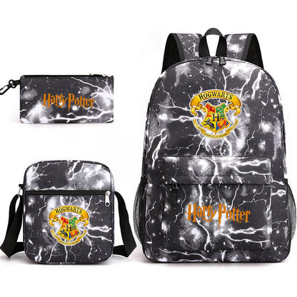 Harry Potter College Badge Pencil Three-piece Backpacks