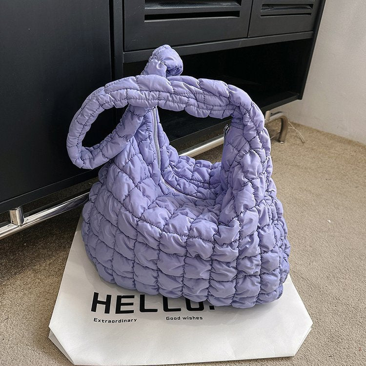 Women's Pleated Cloud Fashion Portable Dumpling Large Shoulder Bags