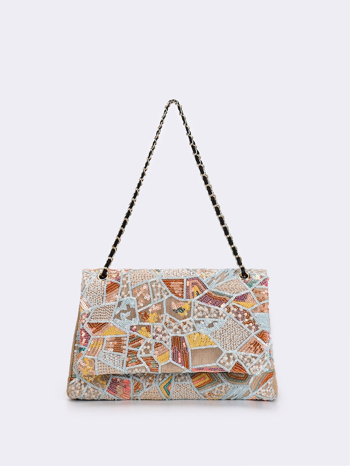 Embroidered Sequins Summer Niche Woven Straw High Bags