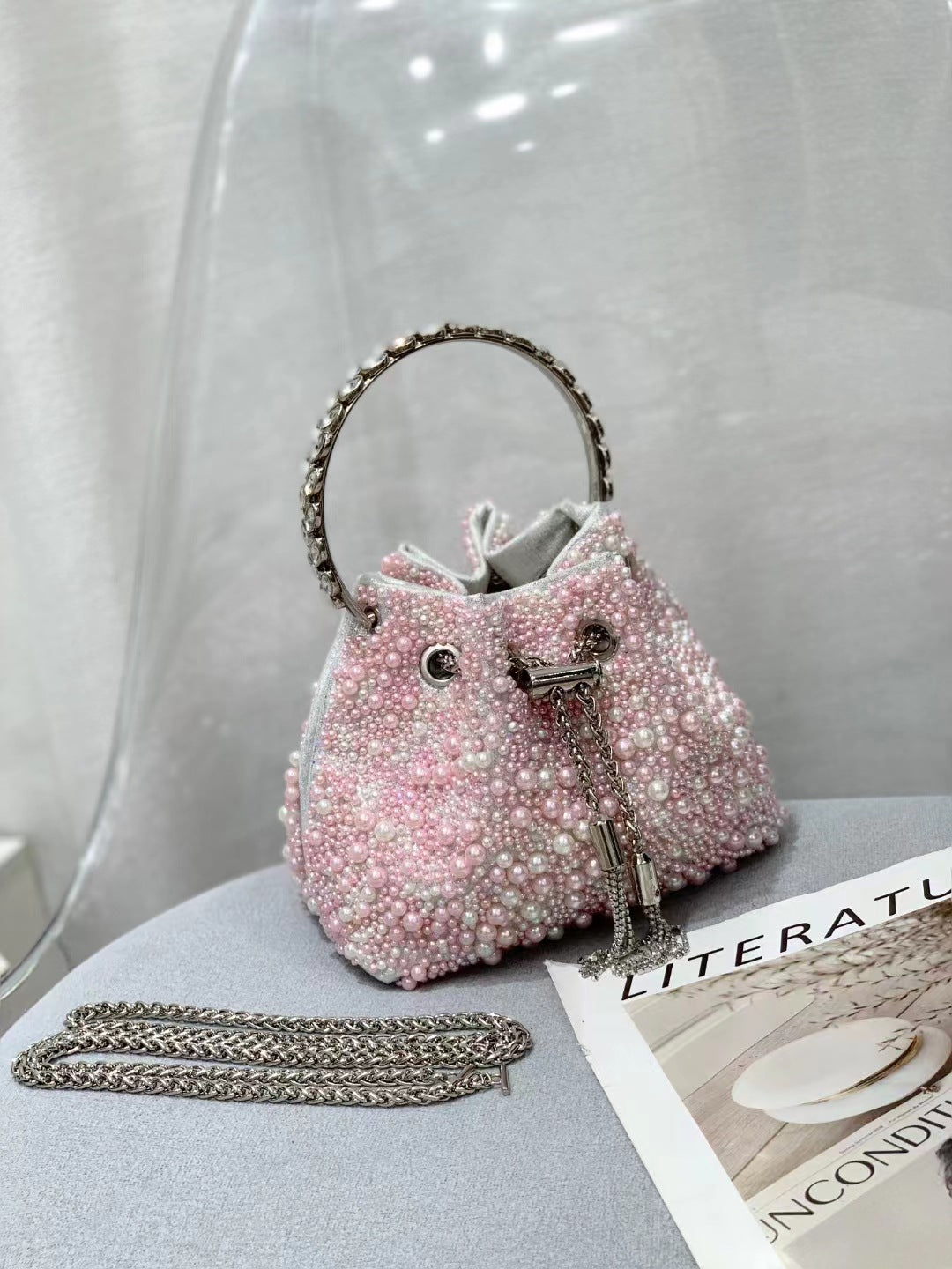 Women's Heron Live Streaming On Tassel Rhinestone Shoulder Bags