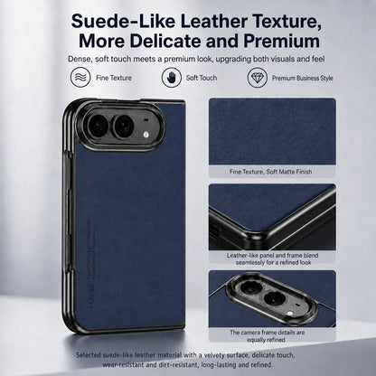 Luxury Matte PU Leather Silicone Phone Case For iPhone Duo