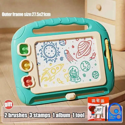 Children Cartoon Drawing Board Baby Puzzle Magnetic Writing Board Toy Graffiti Magnetic Drawing Board Montessori Toy for Kids