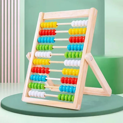 Classic Wooden 100-Bead Montessori Abacus Counting Toy - Preschool Math Learning & Toddler Educational Gift