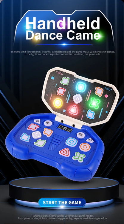 Push-button Quick Push Game Machine Toys Children Puzzles Decompression Music Level Games Breaking Handheld Flip Dancing Machine