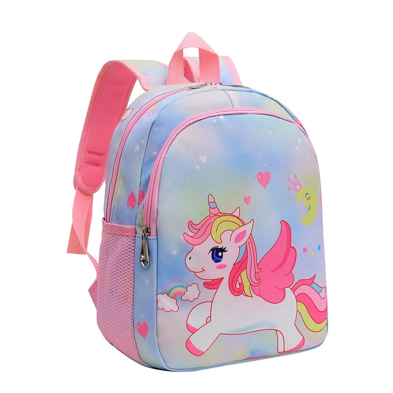 Toddler Girls Backpack Cartoon Unicorn Mermaid Print School Bag for Kindergarten Elementary Gift for Children Girls Backpacks