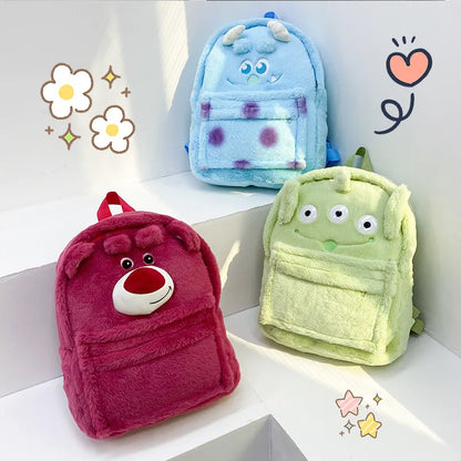 Bear & Alien Plush Backpack