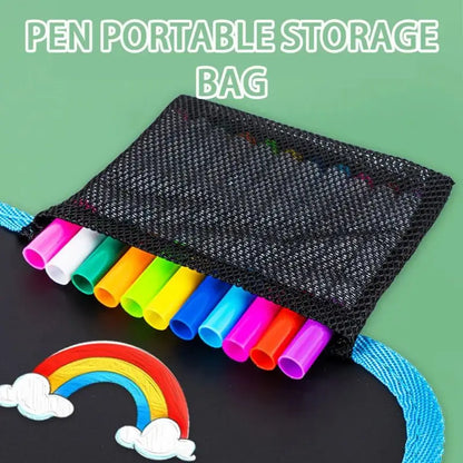Erasable Doodle Book for Kids – Reusable Drawing Pads with 12 Watercolor Pens, Preschool Toy for Writing and Painting, Travel-Friendly Set