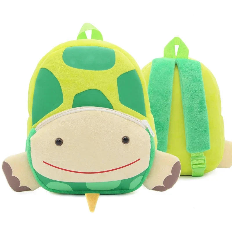 Cute Cartoon Animal School Bags – Plush Backpack for Kindergarten Kids, Boys & Girls