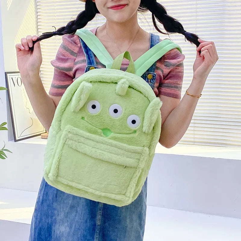 Bear & Alien Plush Backpack