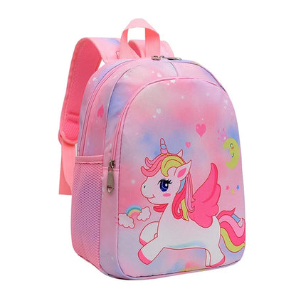 Toddler Girls Backpack Cartoon Unicorn Mermaid Print School Bag for Kindergarten Elementary Gift for Children Girls Backpacks