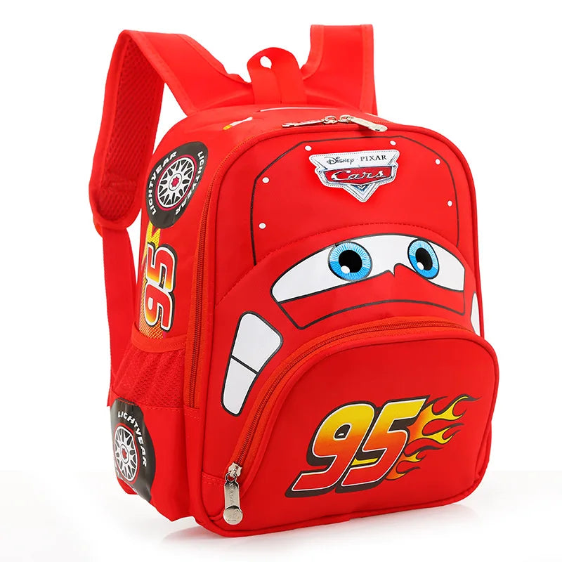 Cartoon Car Children's Backpack – Safety Kindergarten Bag for Boys, Primary School Backpack for 3-6 Years Old