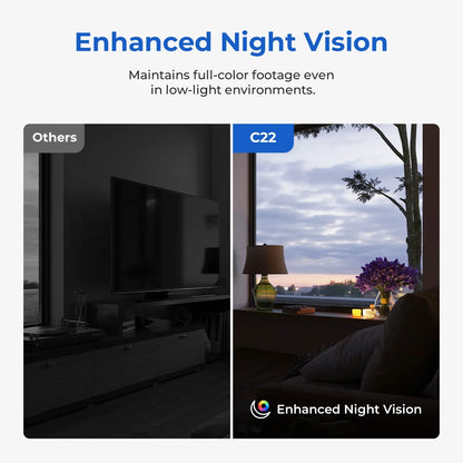 IMILAB Baby Monitor Indoor Security Camera with AI Detection Night Vision 2-Way Audio 360° PTZ Compatible with Xiaomi Home App