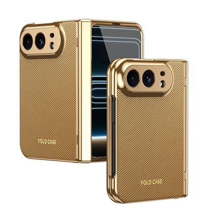 High Quality Plating PU Leather Texture Phone Case for IPhone Duo 5G 2026 with Tempered Glass Screen Protect Shockproof Cover