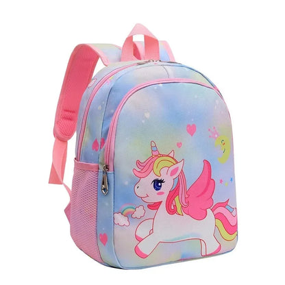Toddler Girls Backpack Cartoon Unicorn Mermaid Print School Bag for Kindergarten Elementary Gift for Children Girls Backpacks