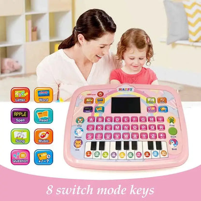 English Alphabet Study Machine for Toddler with Math Letter Music Children's Educational Books Computer Toys for Baby Boys Girls