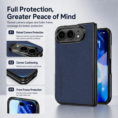 Luxury Matte PU Leather Silicone Phone Case For iPhone Duo