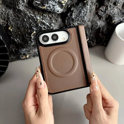Luxury PU Leather Magnetic Phone Case For iPhone DUO