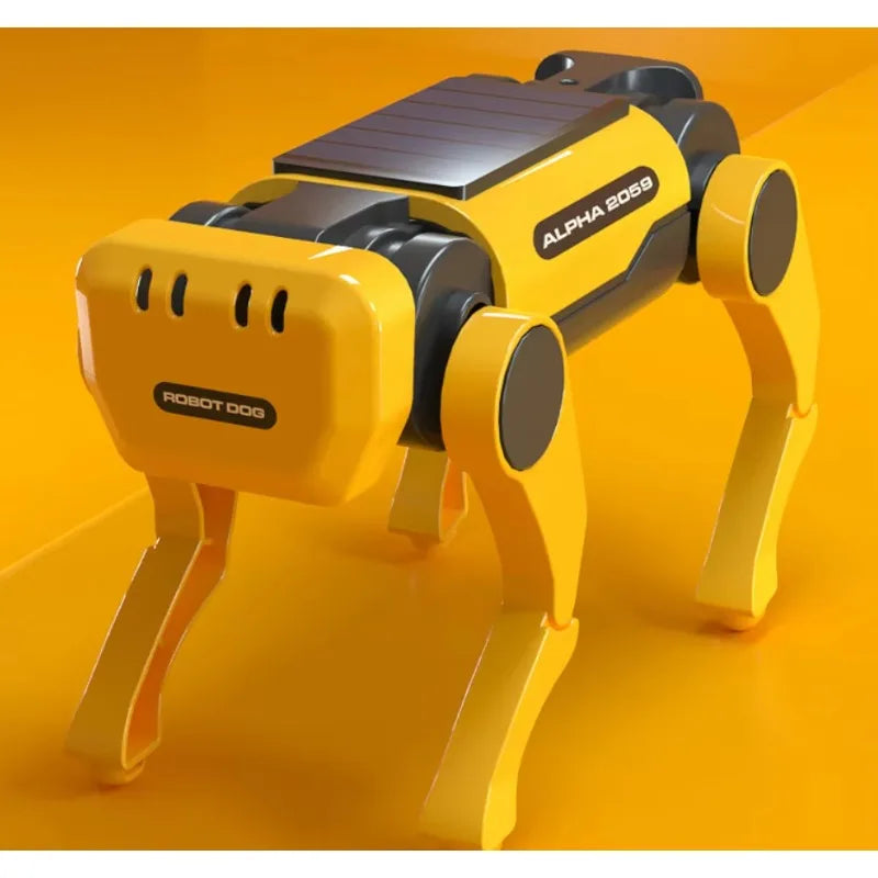 Solar-Powered Robot Dog Science Kit - DIY STEM Educational Toy for Kids, Christmas Gift Idea