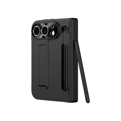 iPhone Duo Fold Bracket Phone Case With S Pen Hinge Protection Flim Glass Screen