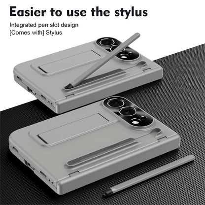 iPhone Duo Fold Bracket Phone Case With S Pen Hinge Protection Flim Glass Screen