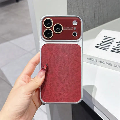 Luxury Matte Leopard design PU Leather Phone Case For iPhone 18 Pro Max Shockproof Cover