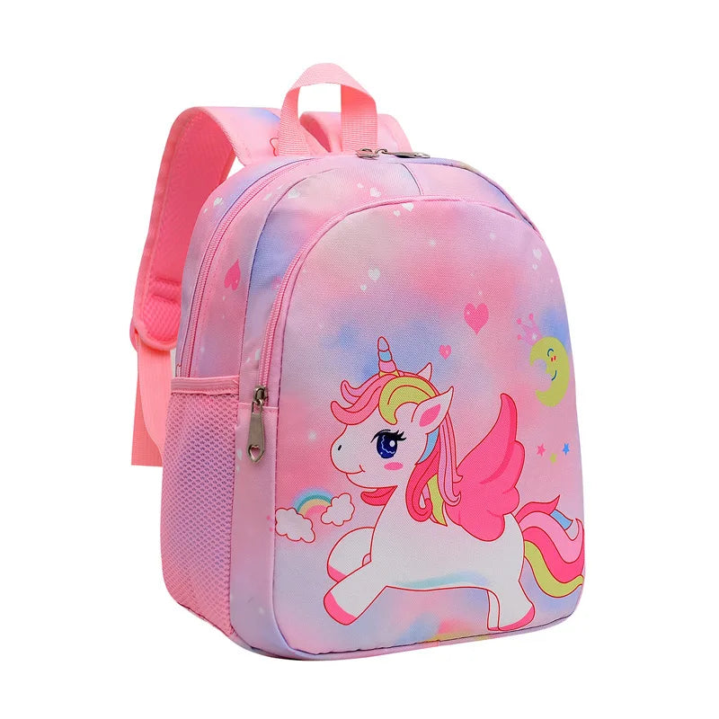 Toddler Girls Backpack Cartoon Unicorn Mermaid Print School Bag for Kindergarten Elementary Gift for Children Girls Backpacks