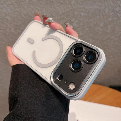 Clear Magnetic Phone Case for iPhone 17 11 12 13 16 Pro Max Air 14 15 16 Plus Magsafe Luxury Wireless Charging Protector Cover