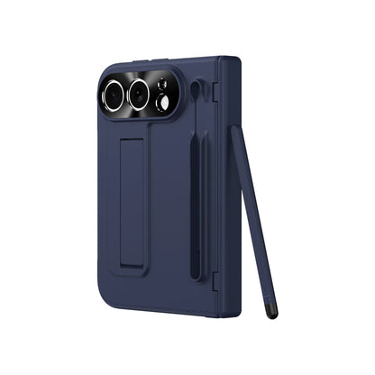 iPhone Duo Fold Bracket Phone Case With S Pen Hinge Protection Flim Glass Screen