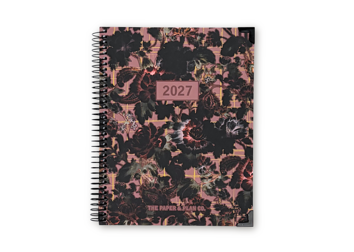 2027 Velvet Floral Weekly Planner