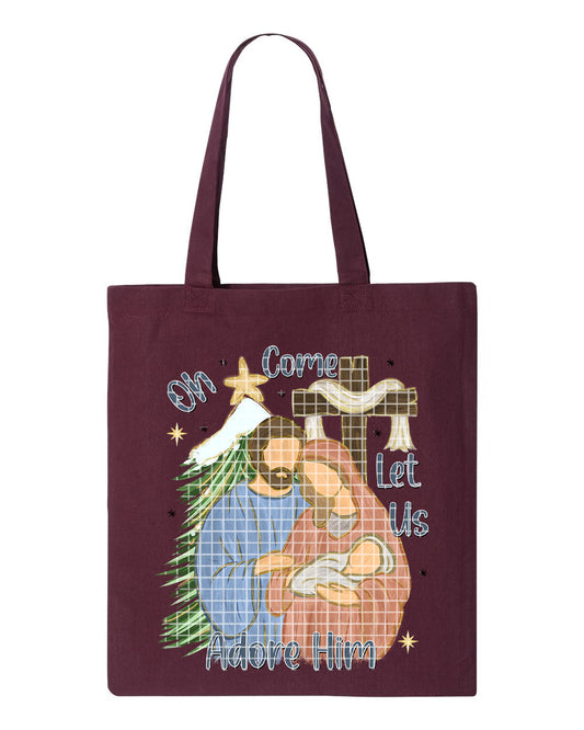 Bolsa "Oh Come Let Us Adore Him"