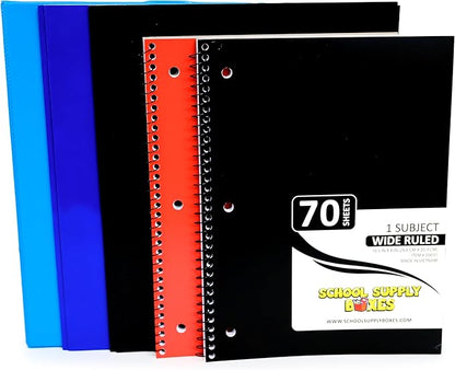 Back to School Essentials Supplies Kit Bundle for K-8 Students – 20-Piece First Day of School Must-Have Set with Notebooks, Pencils, Folders & More