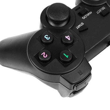 Black Solid Wired Vibration Joystick Gamepad Handle Controller Compatible With PC Laptop Computer