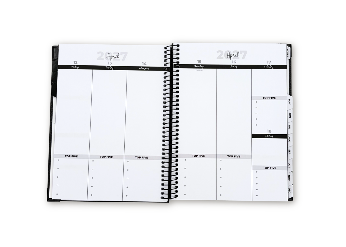 2027 Velvet Floral Weekly Planner Basic Bundle