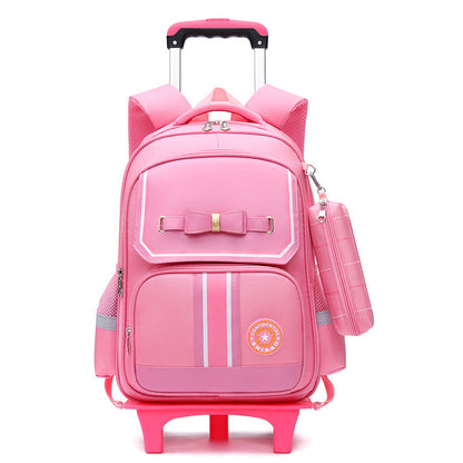Primary School Children Burden-relieving Backpack Dual-use