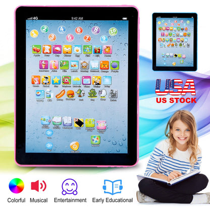 Baby Learning Tablet Educational Mini Pads Toys Touch Learn Toddler Tablet For ABC Numbers Words Gift For Boys Girls Aged 1-6 Year Old Kids
