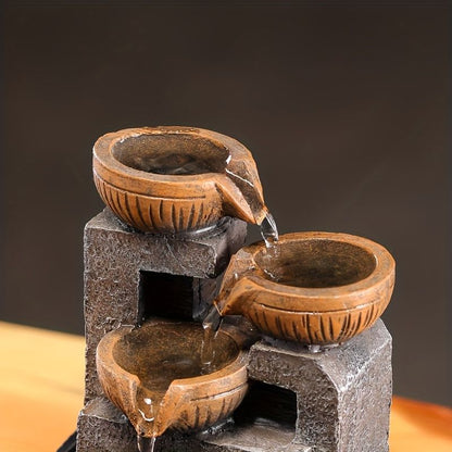 USB Desktop Fountain Indoor Waterfall Decoration