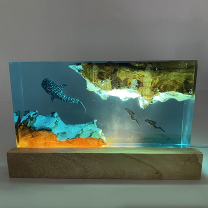 Whale Resin Bedside Lamp