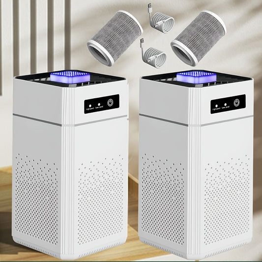 2 Pack Portable Air Purifier with Filters USB Powered Quiet 34dB