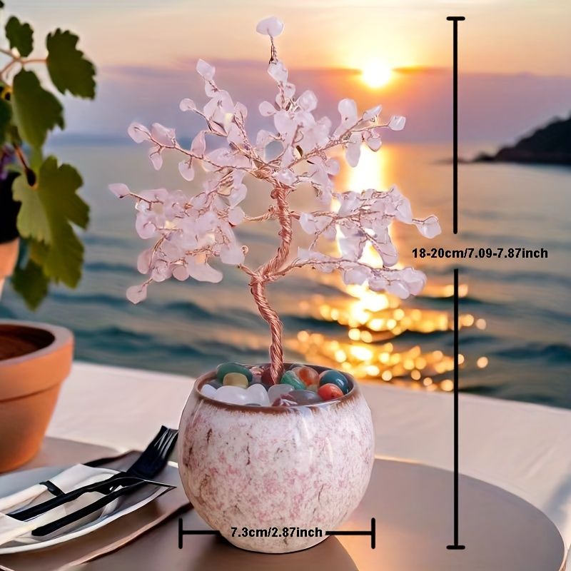 Crystal Tree Ceramic Ornament