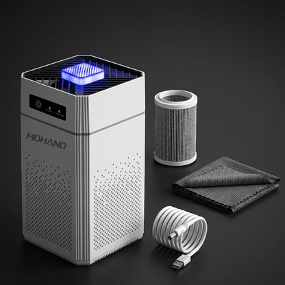 2 Pack Portable Air Purifier with Filters USB Powered Quiet 34dB