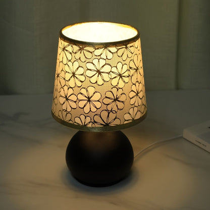 Vintage Fabric Table Lamp with Switch Button