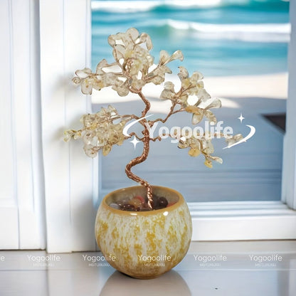 Crystal Tree Ceramic Ornament