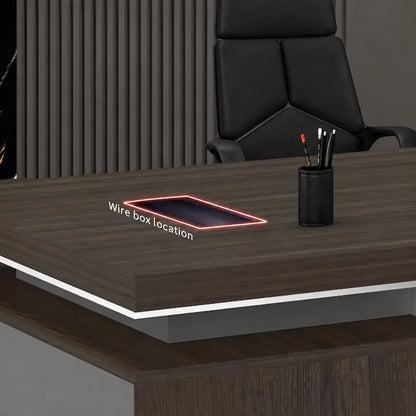 Leeds · Modern Executive L-Shaped Desk