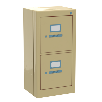 Filing Cabinet for Minifigs made using LEGO parts - B3 Customs