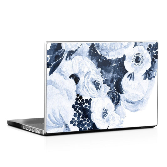 Blue Blooms - Laptop Lid Skin