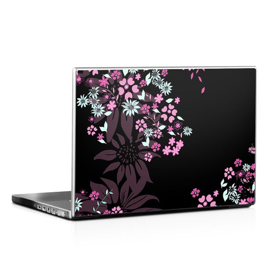 Dark Flowers - Laptop Lid Skin